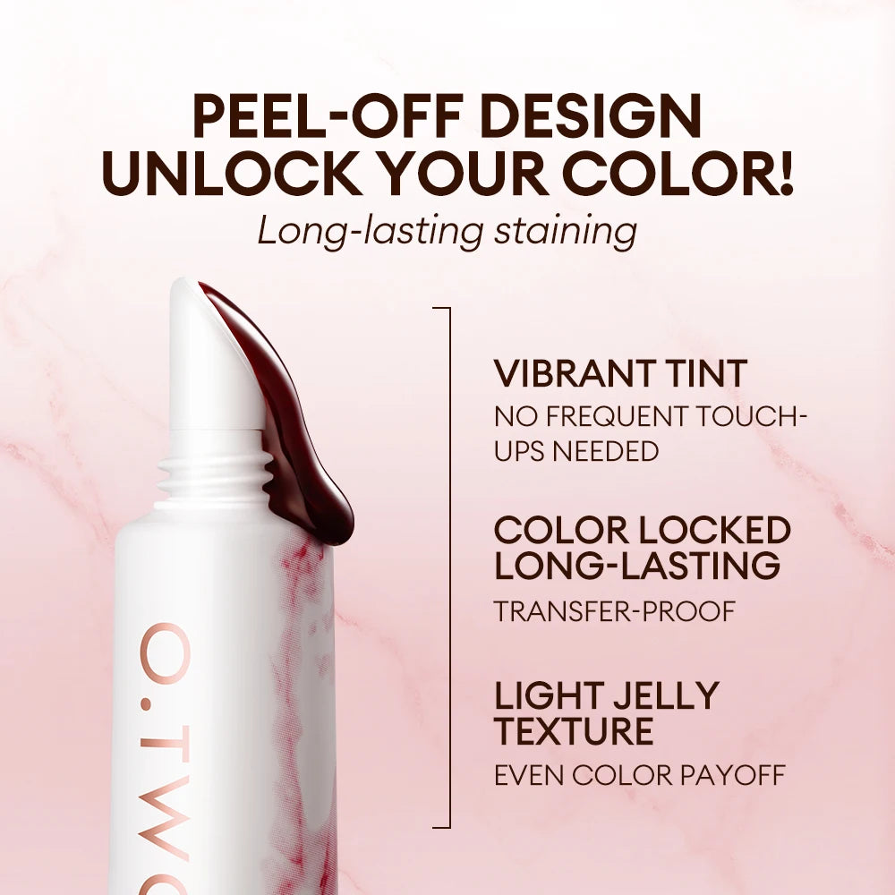 Peel-Off Lip Stain Long-Wear Waterproof Lip Tint
