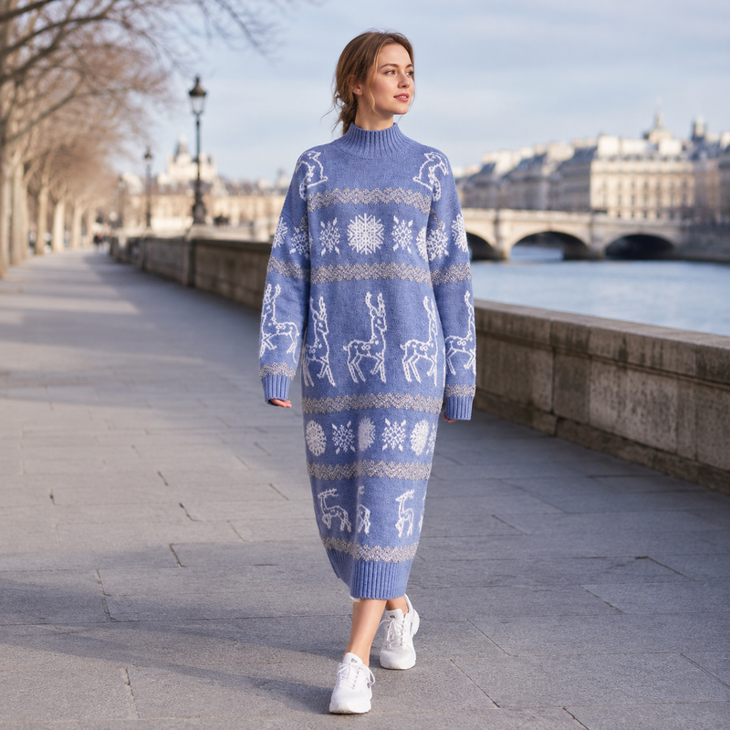 Nivelle – robe pull Blue – promenade