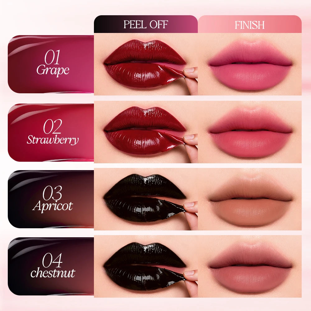 Peel-Off Lip Stain Long-Wear Waterproof Lip Tint
