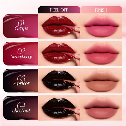 Peel-Off Lip Stain Long-Wear Waterproof Lip Tint