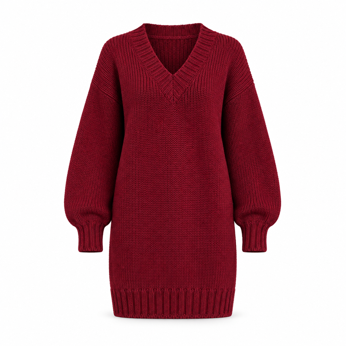 Pull Oversize vue de face effet ghost mannequin